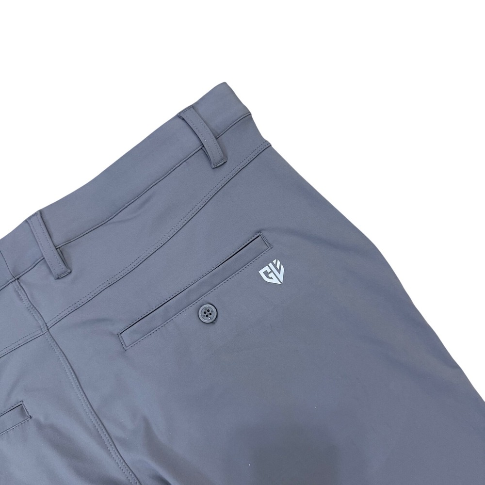 Graham Luxe Trace Mens Gray Golf Shorts Size 34  Performance Stretch